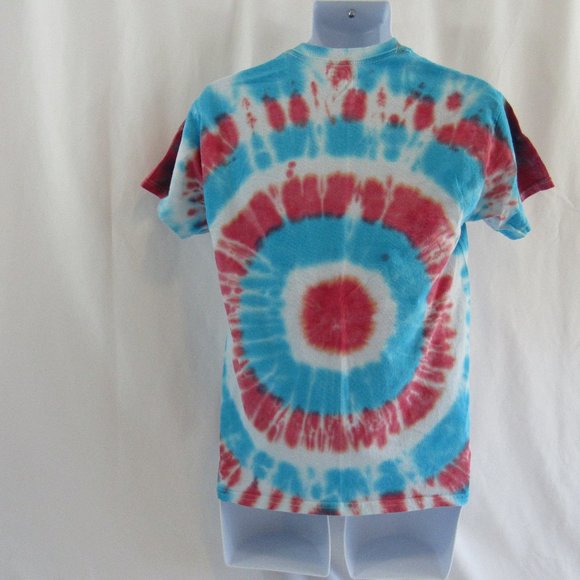 Men's Unisex Adult Size M, Red White Blue Bullseye Cotton T-Shirt - Gildan - Picture 2 of 3